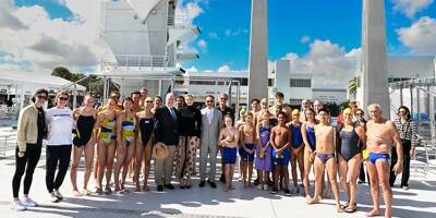 Le couple princier baptise un nouveau centre aquatique ultramoderne en Floride