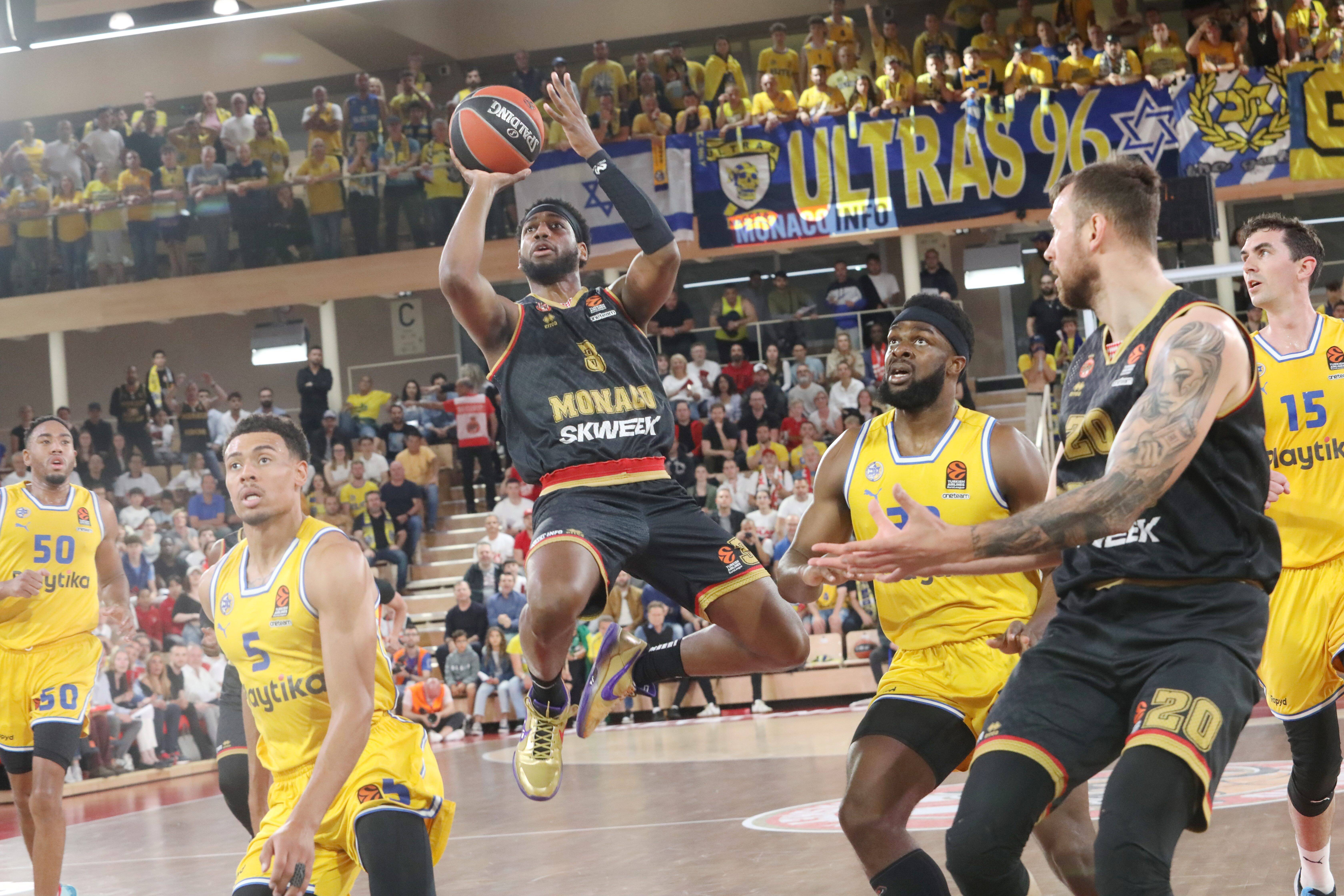 Euroligue: Monaco se rebelle et remporte la deuxième manche face au Maccabi Tel-Aviv