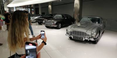 Huit Aston Martin dont celle de James Bond s'exposent à la Collection du Prince à Monaco