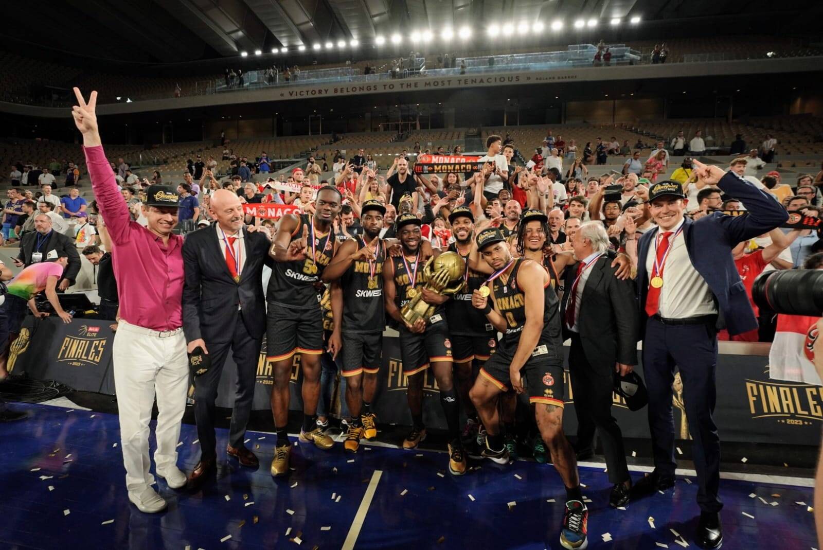 La Roca Team championne de France: 500 supporters ont fait le déplacement à Roland Garros pour un moment historique