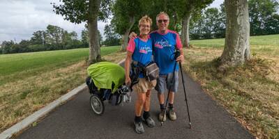À 68 et 69 ans, ces deux randonneurs font un tour de France à pied pour lutter contre le cancer infantile