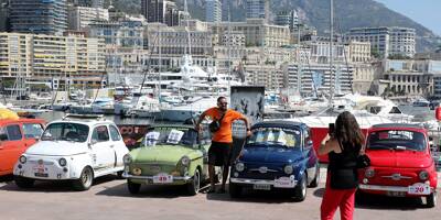 Une soixantaine de Fiat 500 historiques ont fait leur belle sur le port Hercule à Monaco
