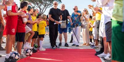 Le stade de Saint-Tropez inauguré par l'ancien joueur international Marcel Aubour, en présence de personnalités du football