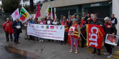 À Toulon, les retraités manifestent pour une augmentation de leur pouvoir d'achat qui 