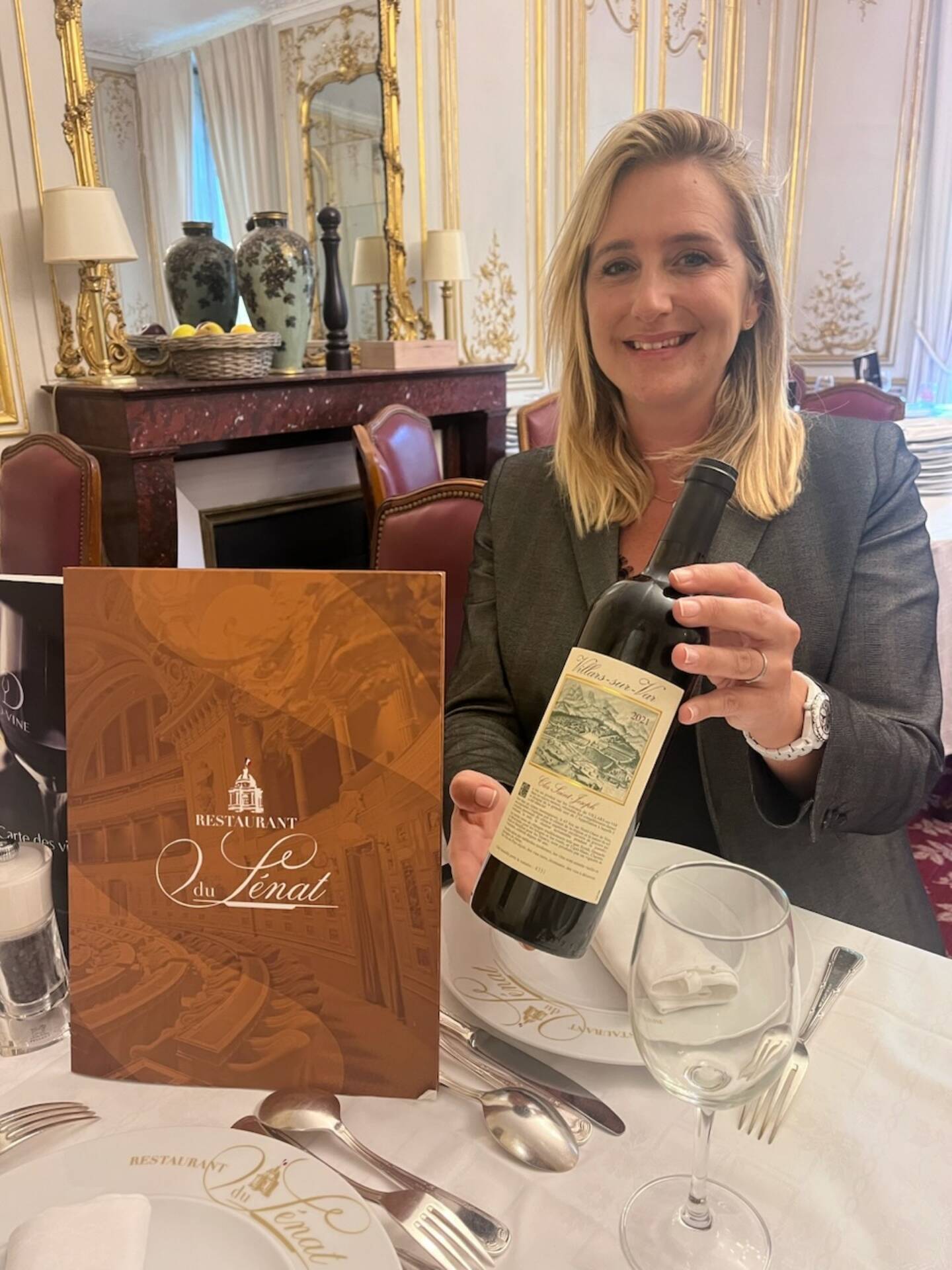 Ce vin est le premier des Alpes-Maritimes à être disponible au célèbre restaurant du Sénat