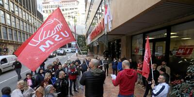 À l'appel de l'Union des Syndicats de Monaco, des salariés manifestent pour la création de conventions collectives dans leurs secteurs d'activité
