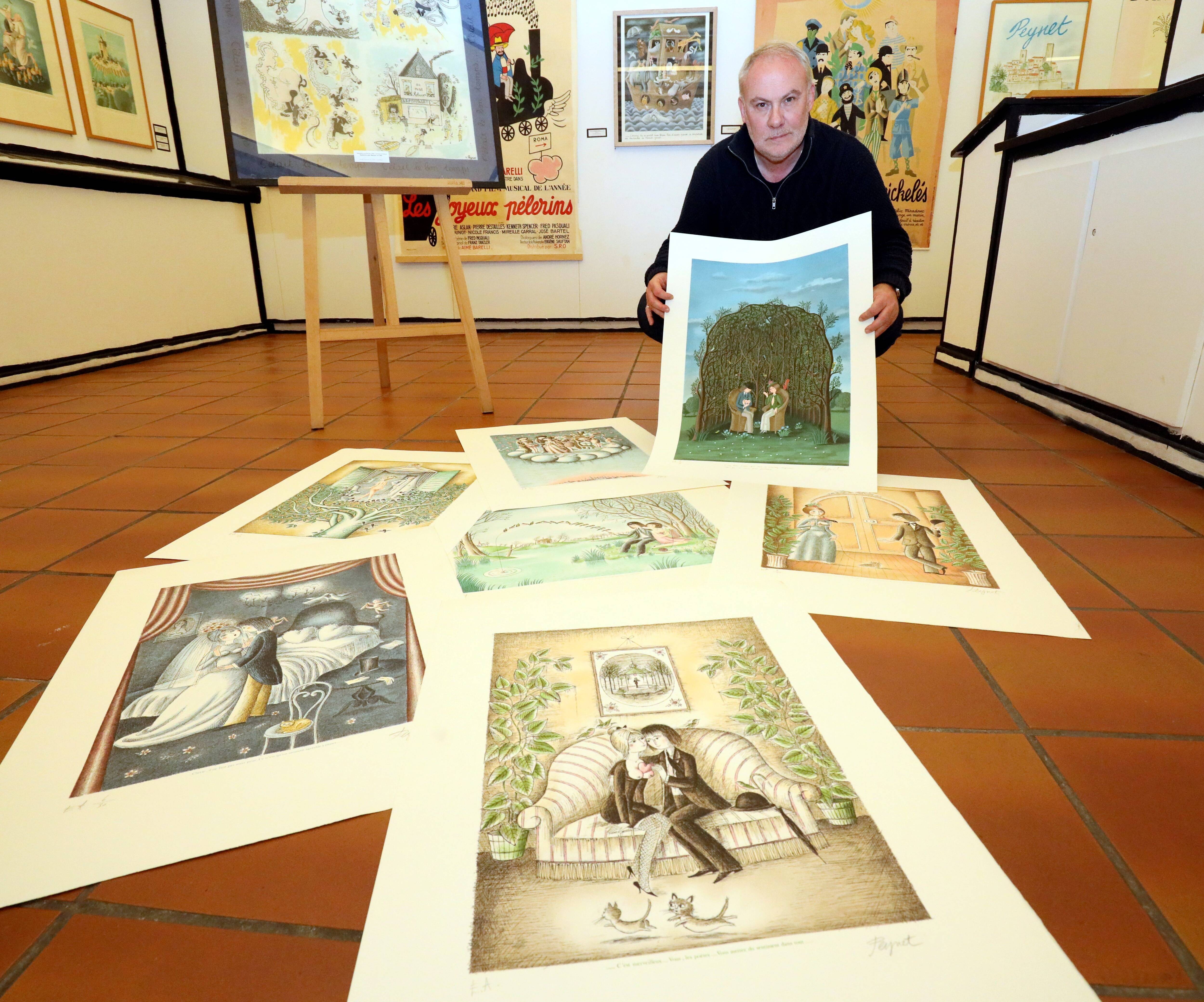 Vous êtes fan du dessinateur Raymond Peynet? Offrez-vous une de ses 50 lithographies mises en vente au musée d'Antibes