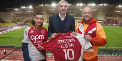 Pour fêter ses 10 ans d'existence, la Fondation Flavien a donné le coup d'envoi du match AS Monaco-PSG