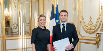 L'ambassadrice de Monaco en France, Valérie Bruell-Melchior reçue par Emmanuel Macron à l'Élysée