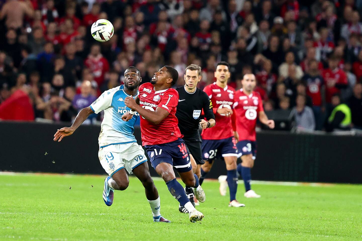 Passé par l’AS Monaco, Ivan Cavaleiro (n°17) avait marqué le premier but lillois au match aller (victoire 2-0). L’une des deux défaites à l’extérieur pour Fofana et les Monégasques.