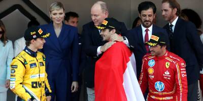 Victoire de Charles Leclerc au 81e Grand Prix de Monaco, le prince Albert II salue 