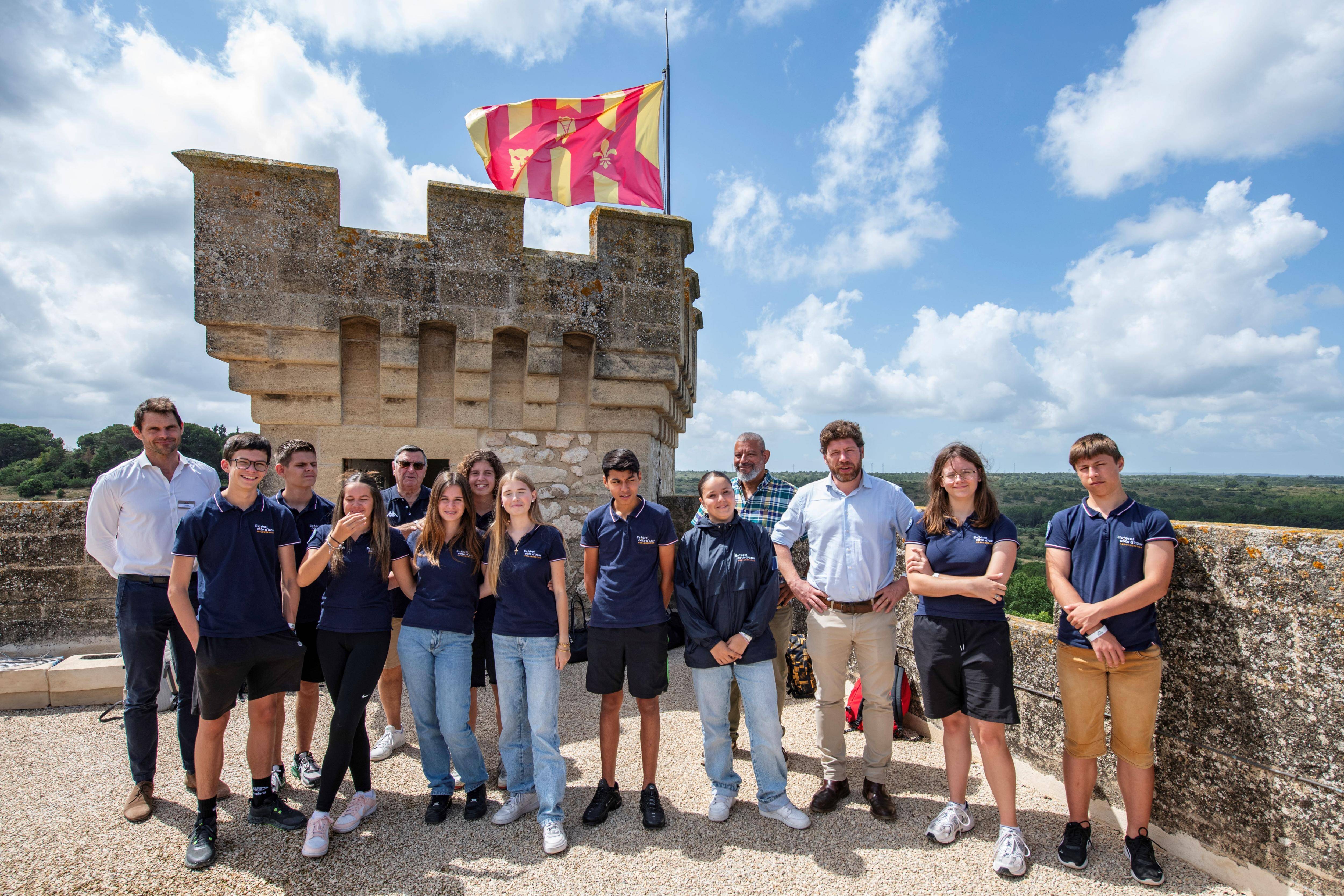 Des collégiens du dispositif Citoyens de demain'' de l'Est-Var en visite dans un parc de loisirs des Bouches-du-Rhône
