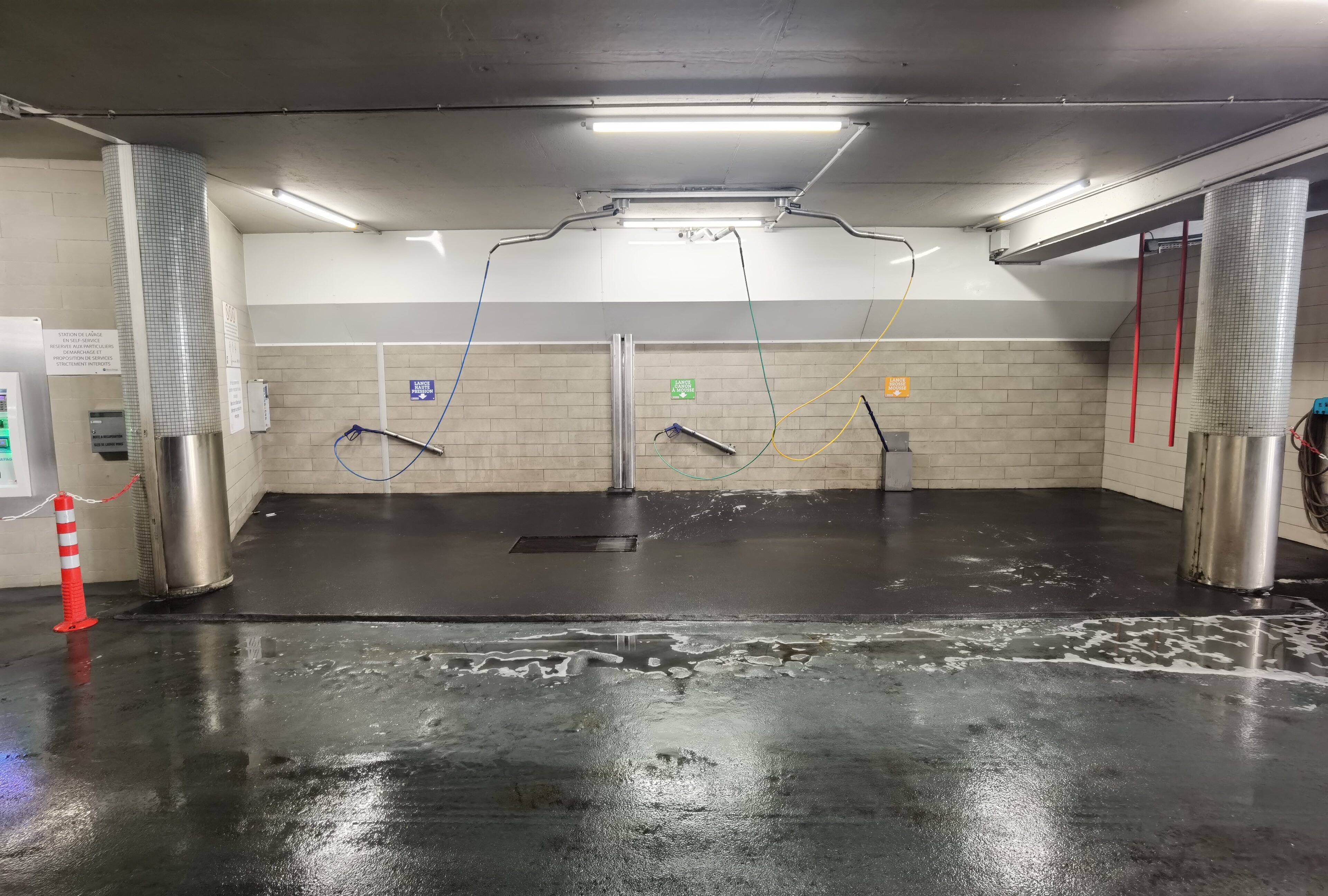 C'est une première à Monaco: la station de lavage du parking de l'héliport rénovée adopte un dispositif d'économie en eau