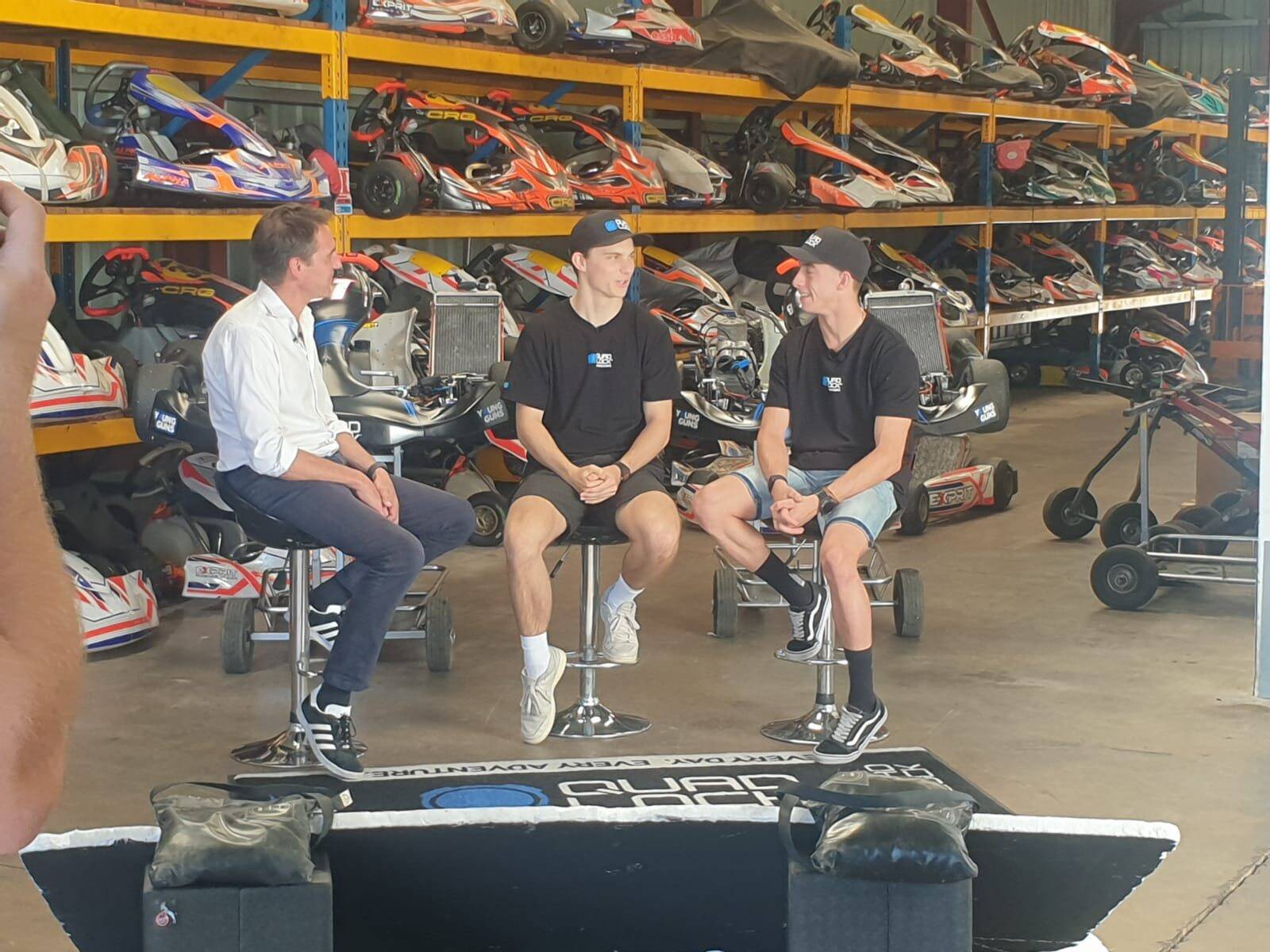 Les pilotes Oscar Piastri et Pedro Acosta en tournage exclusif dans le Var