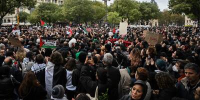 A Paris, des milliers de participants à un rassemblement pro-palestinien interdit