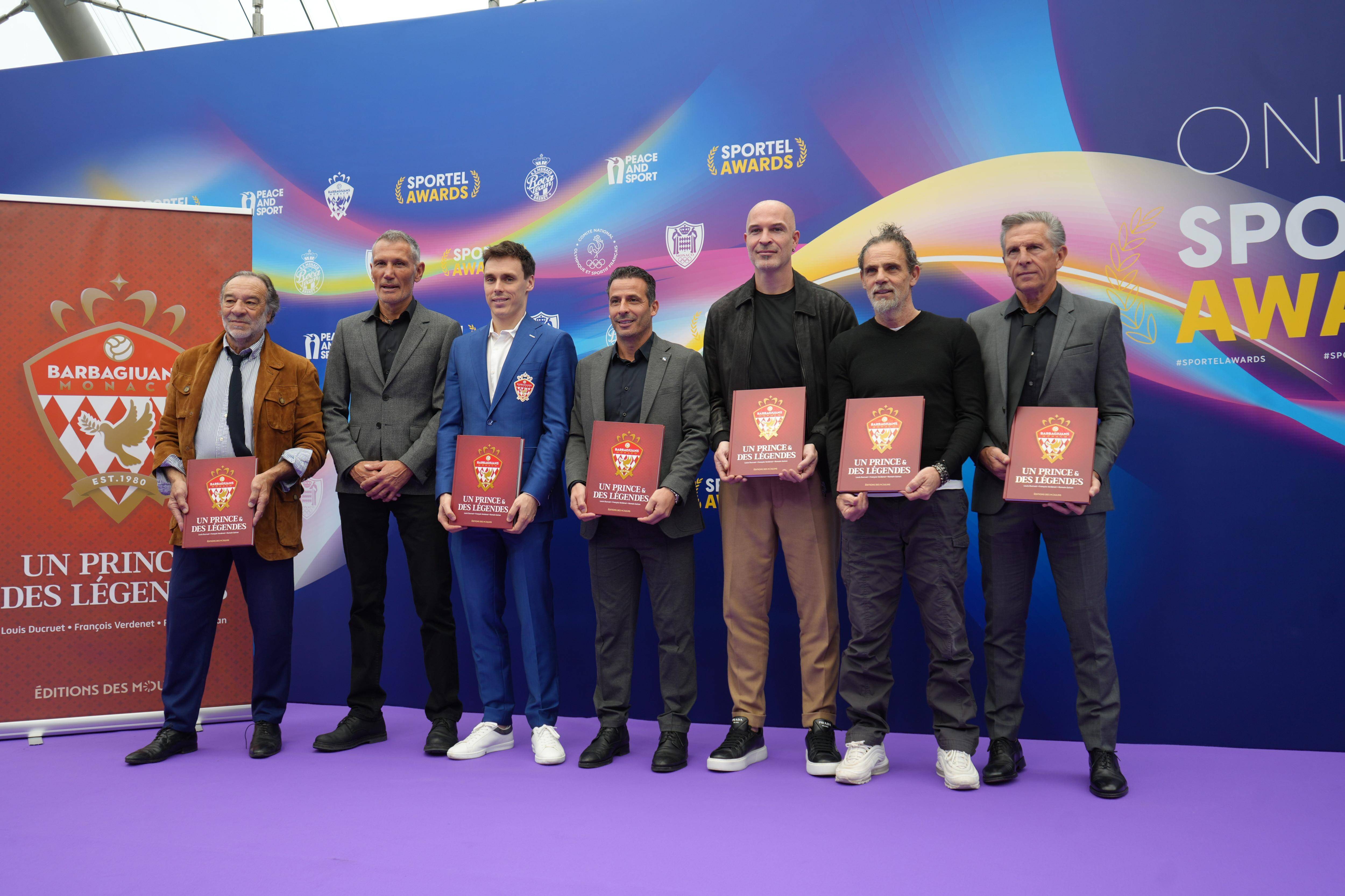 Les légendes de l'AS Monaco et Louis Ducruet ouvrent le salon Sportel avec un livre sur les Barbagiuans