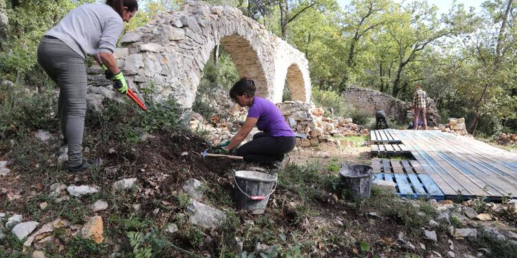 Les arches retrouvées du hameau Saint-Pastour dans le Var