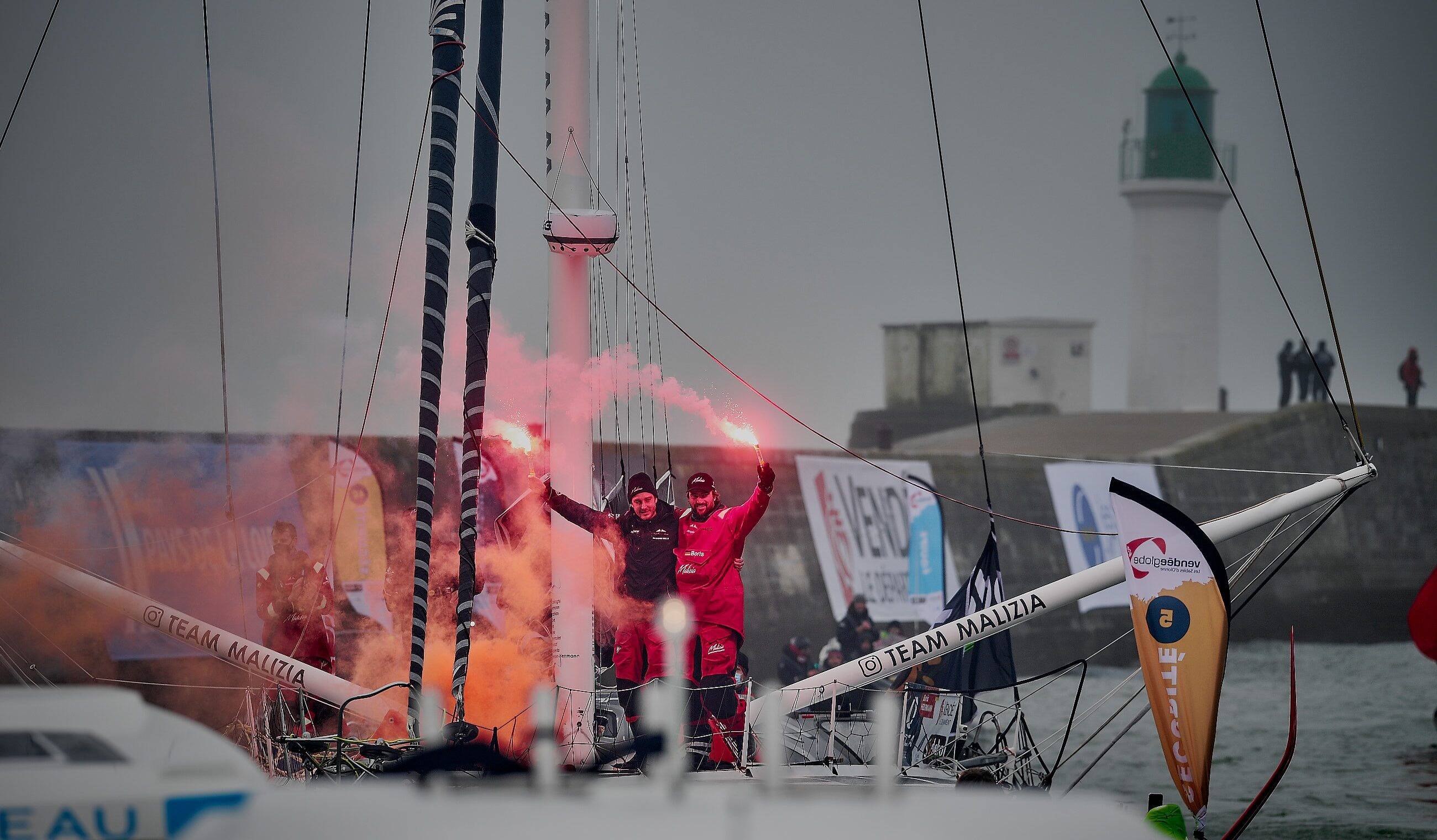 À la barre du nouveau voilier monégasque Malizia-Seaexplorer, le skipper allemand Boris Herrmann parmi les favoris du 10e Vendée Globe