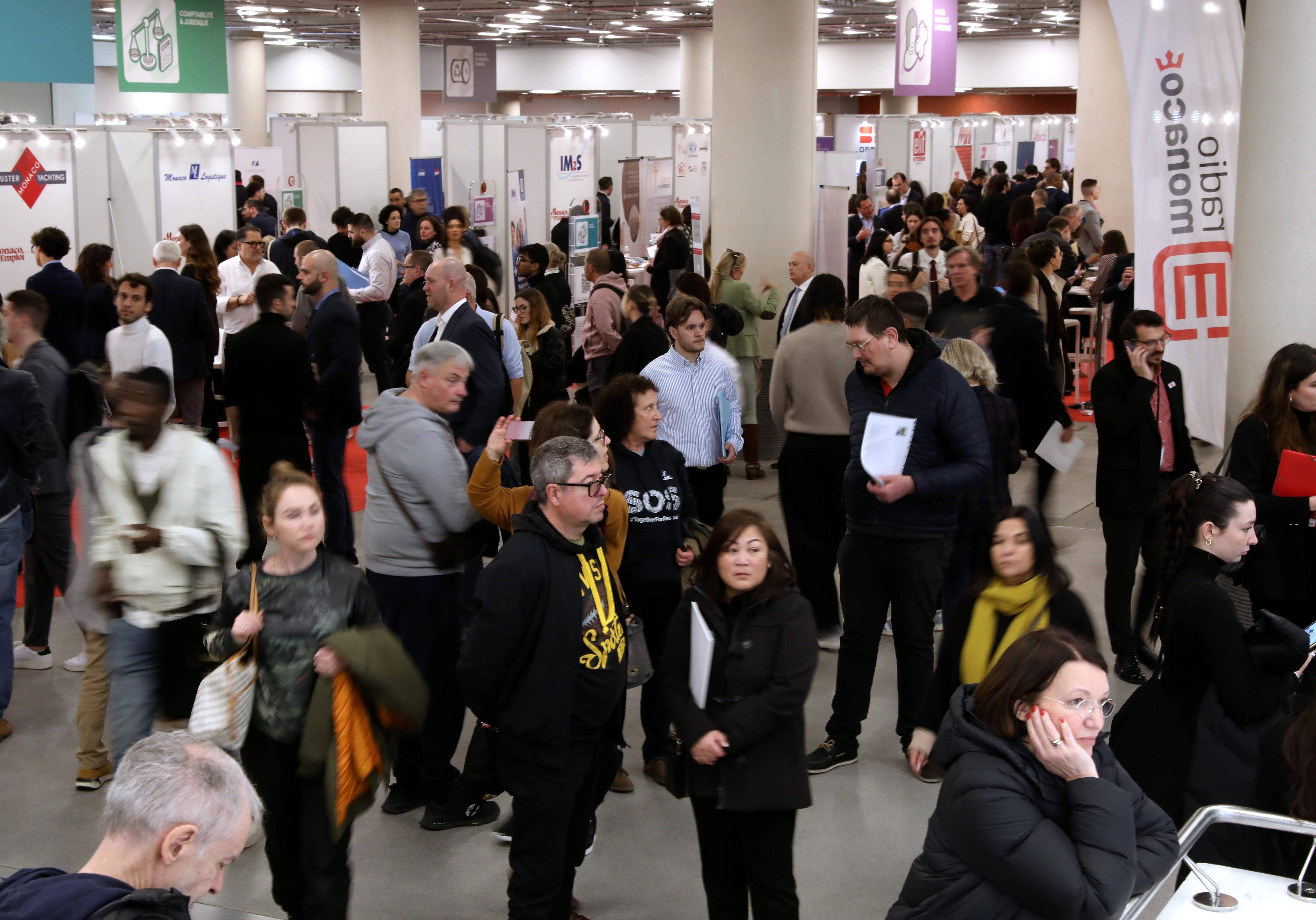 Au forum "Monaco pour l'emploi", les candidats à la recherche de sécurité et de meilleurs salaires