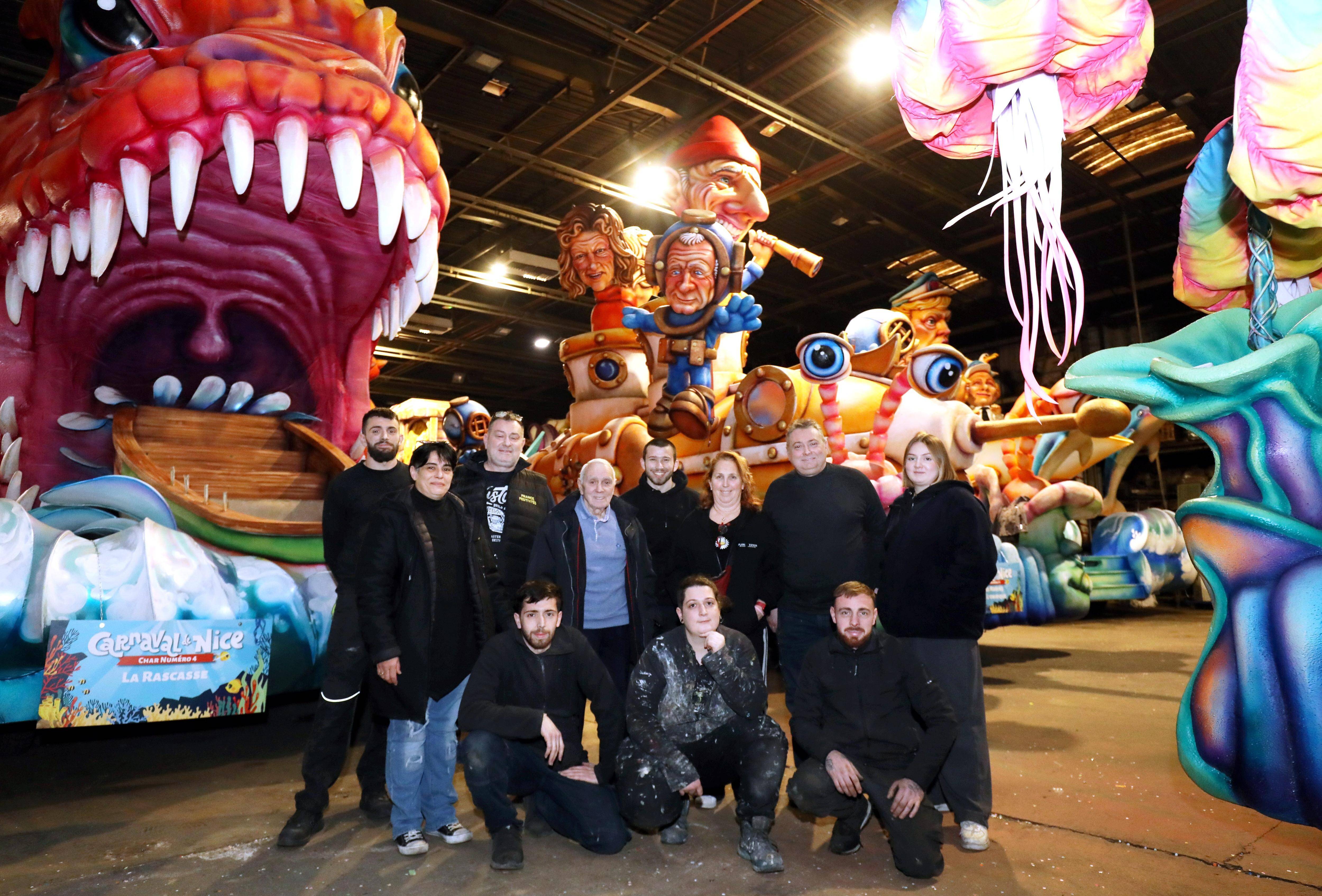 Du système D au high tech, les secrets de fabrication de la famille Povigna pour la création des chars du Carnaval de Nice