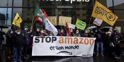 Plusieurs centaines d'opposants à Amazon mobilisés en France