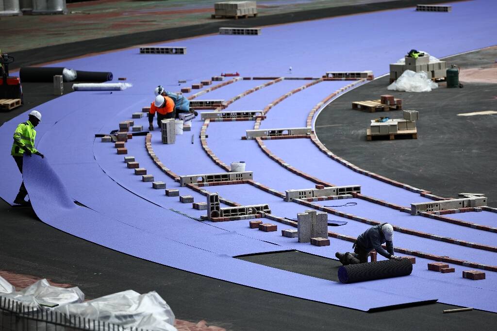 C'est une première: pourquoi la piste d'athlétisme des JO de Paris est-elle violette?