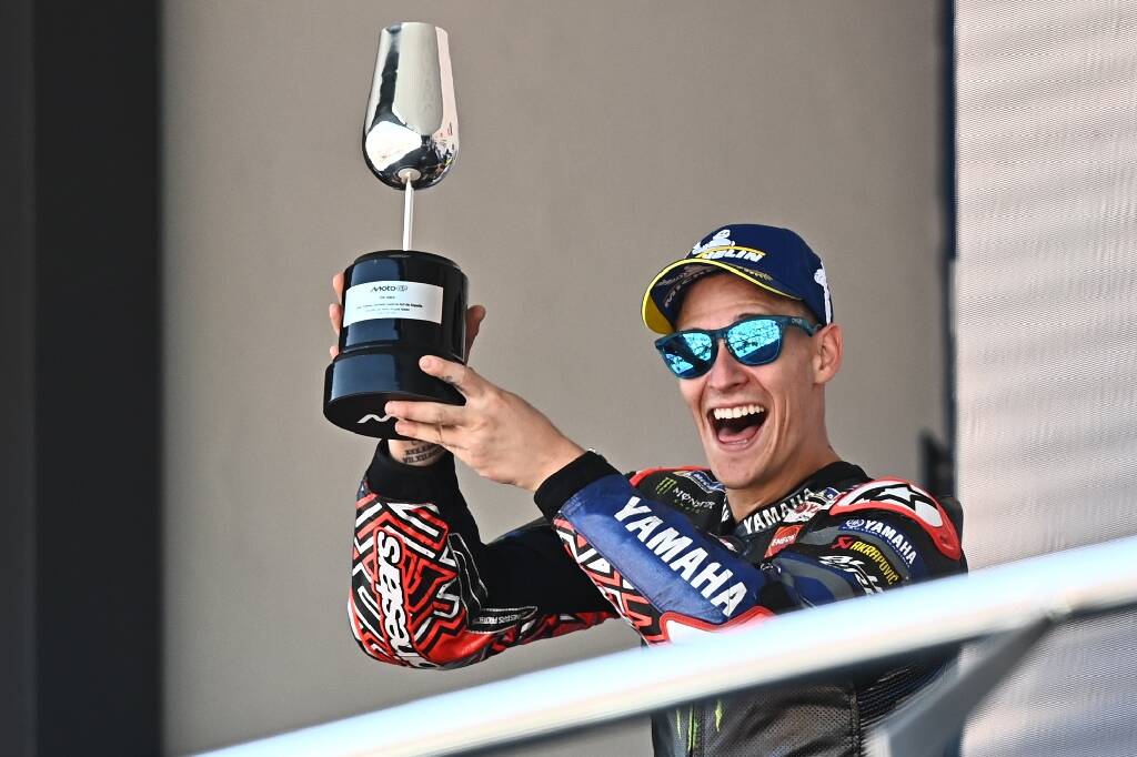 Absent des podiums depuis 18 mois, le Niçois Fabio Quartararo termine deuxième du MotoGP d'Espagne
