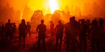 Après une semaine de lutte contre les flammes, les incroyables images du brasier sur l'île d'Eubée en Grèce