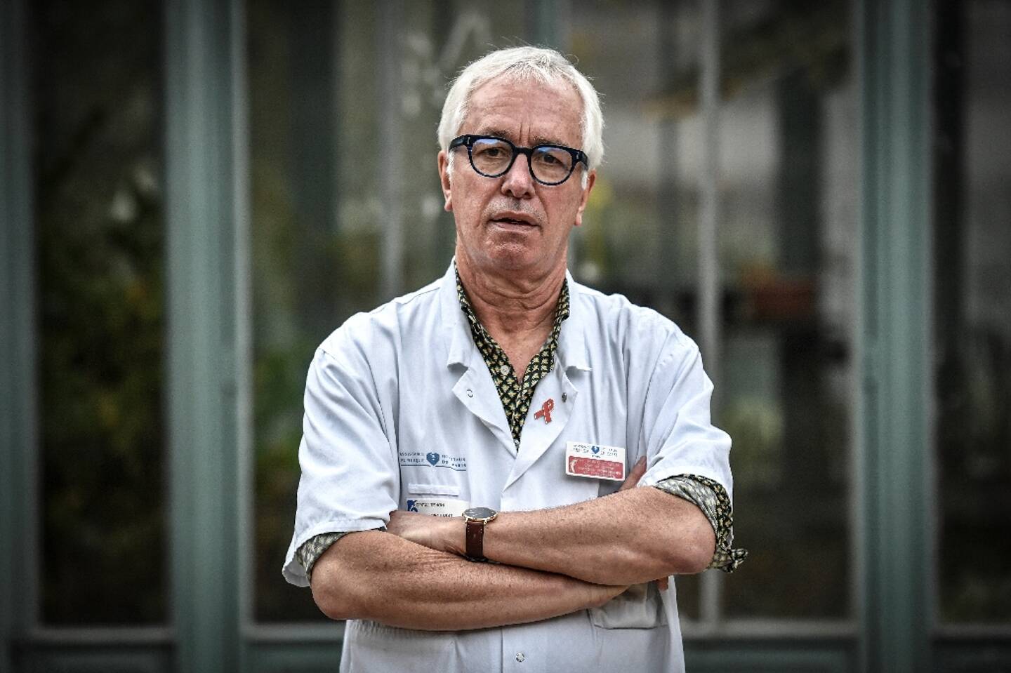 Gilles Pialoux, chef du service des maladies infectieuses et tropicales de l'hôpital Tenon (AP-HP), en octobre 2020 à Paris