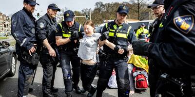 Greta Thunberg interpellée lors d'une manifestation à La Haye