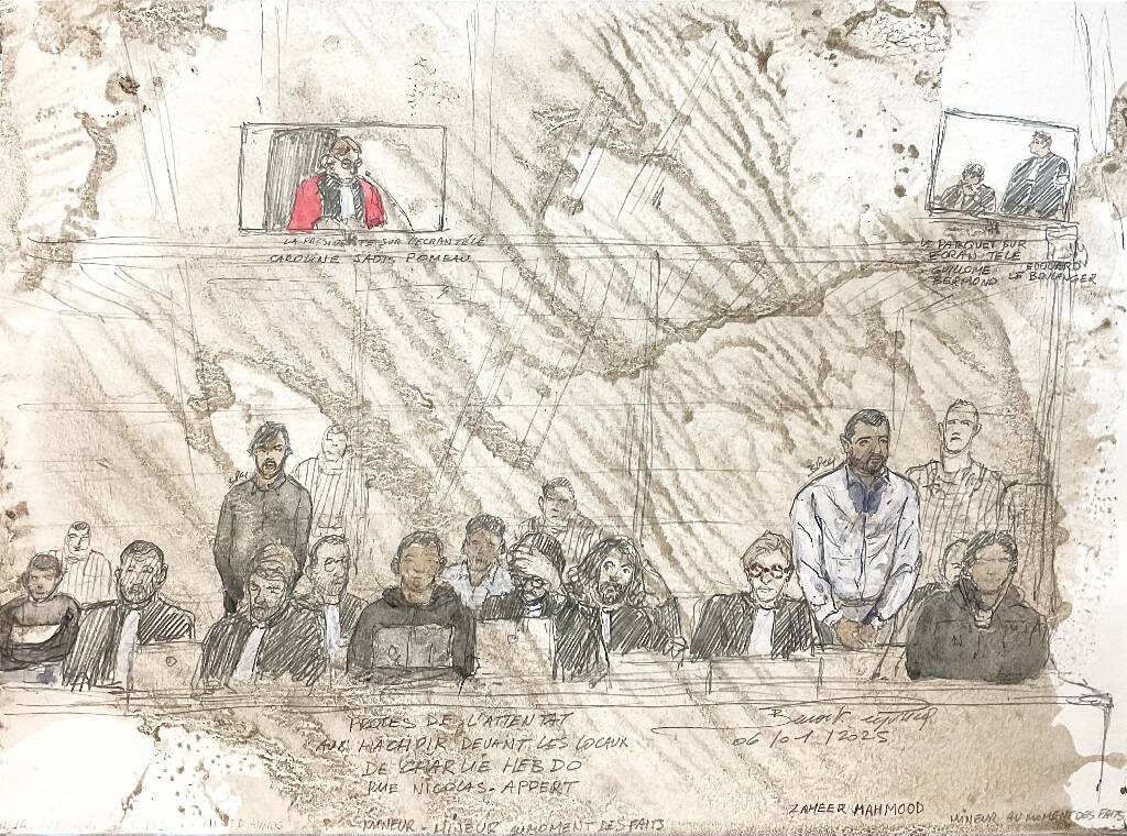Trente ans de prison requis contre l'assaillant de l'attaque au hachoir visant Charlie Hebdo