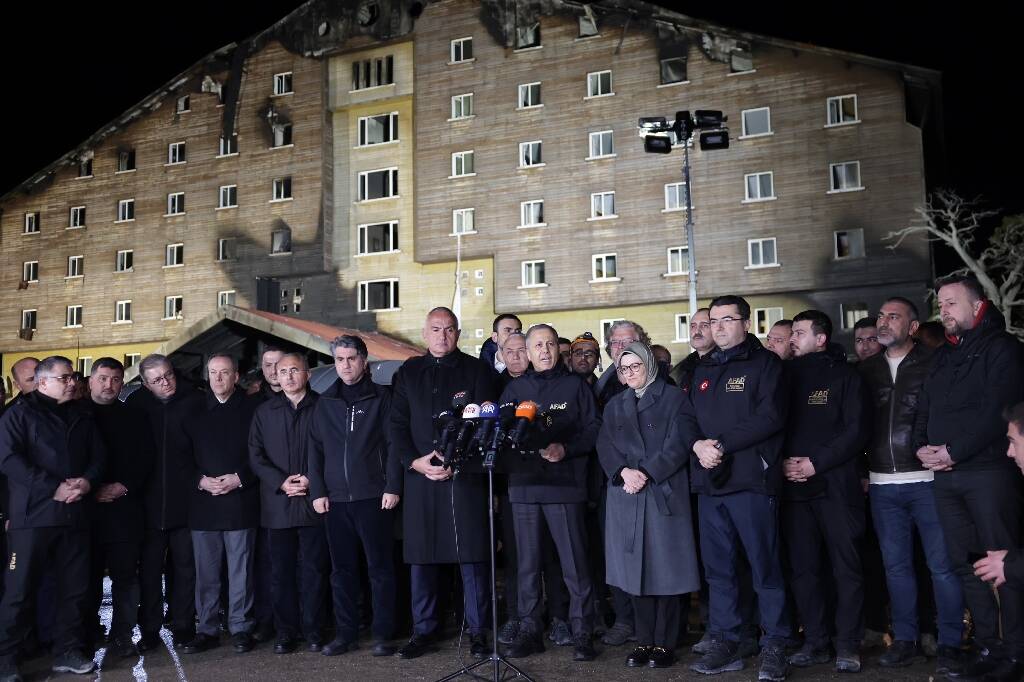Deuil national en Turquie après l'incendie qui a fait au moins 76 morts dans une station de ski