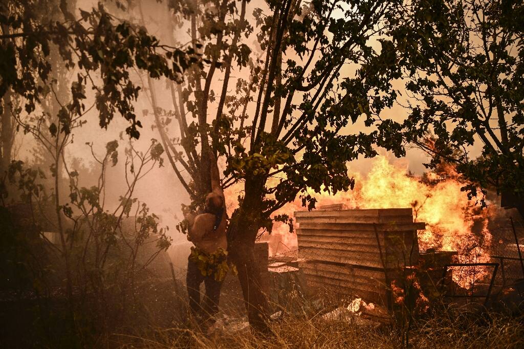 Nouvelle vague d'incendies en Grèce, vingt morts en deux jours