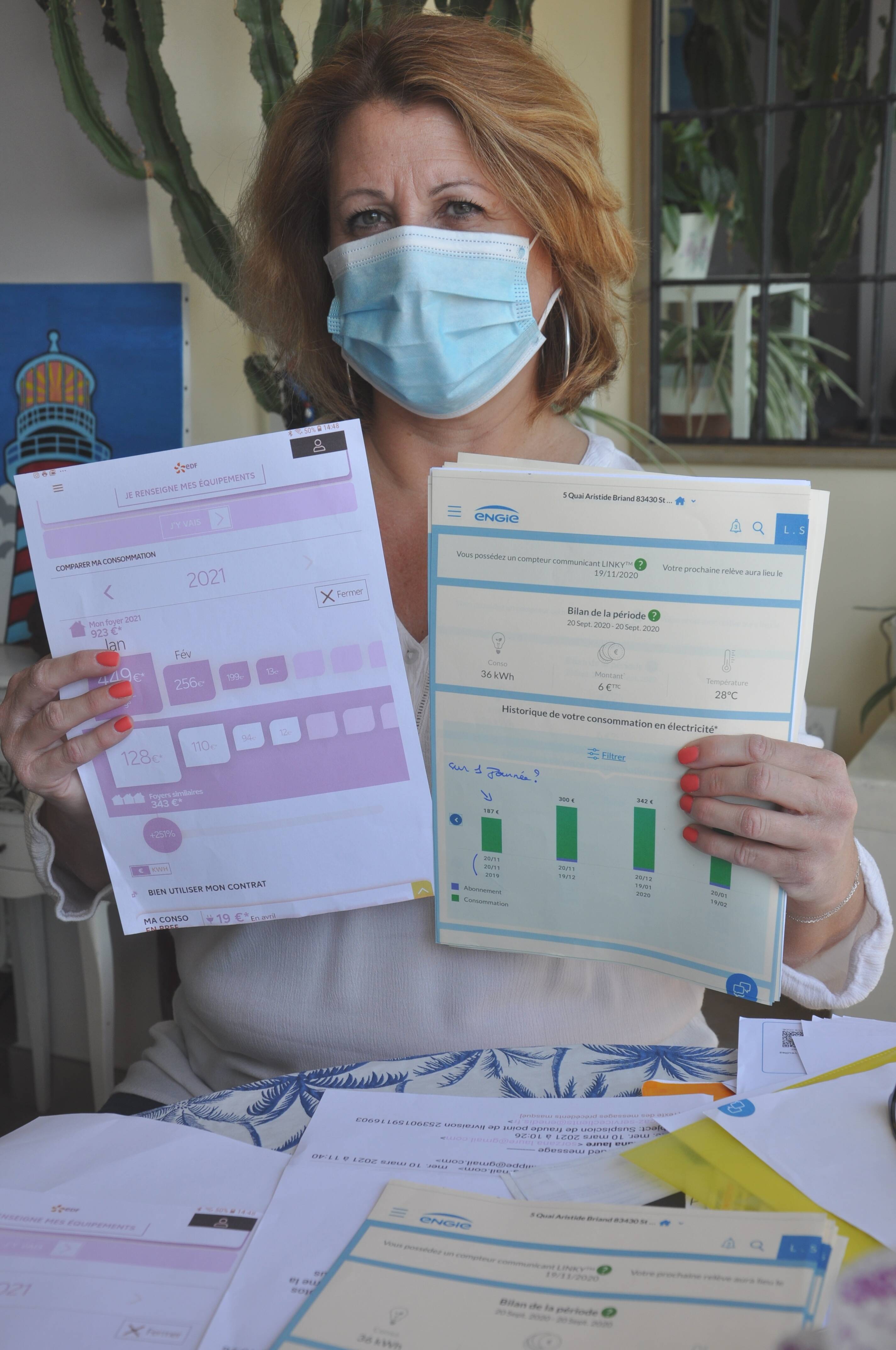 Les factures d'électricité atteignent des montants exorbitants et son fournisseur ne fait rien depuis des années... Cette Varoise est à bout