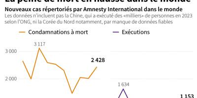 Le nombre d'exécutions au plus haut dans le monde depuis 2015, selon Amnesty International