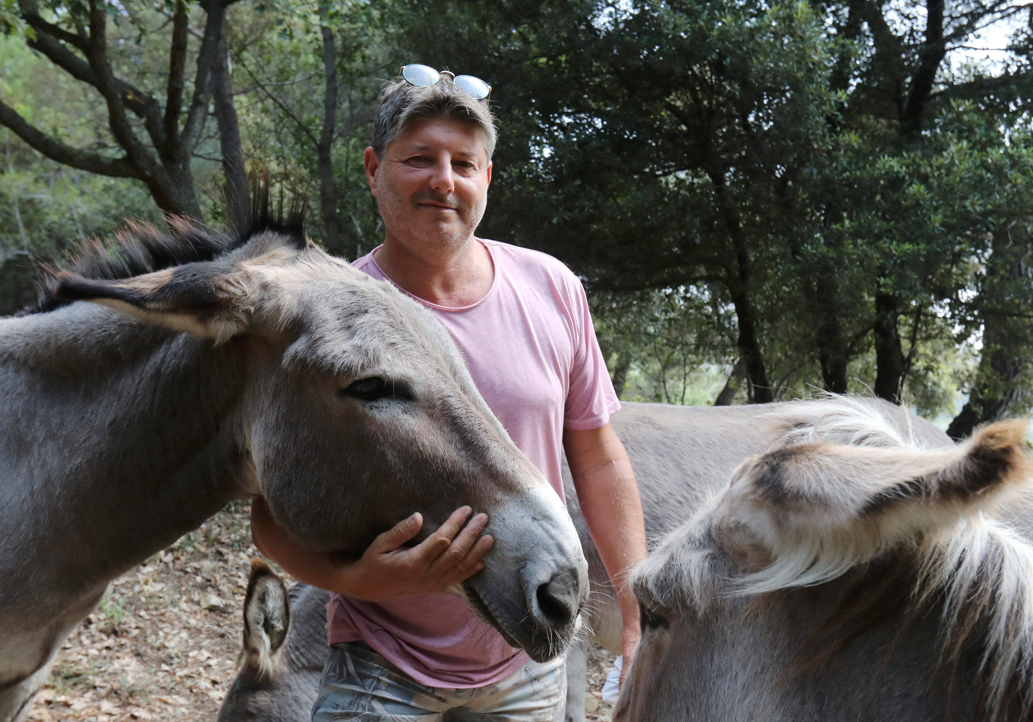 À Roquebrune-Cap-Martin, les ânes de Serge débroussaillent les espaces publics du village