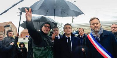 Pas-de-Calais: l'eau remonte avec les pluies, Emmanuel Macron promet 50 millions