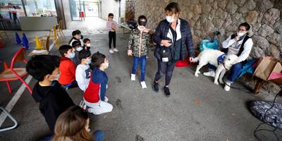 Les enfants de Villeneuve-Loubet apprennent à guider les personnes non-voyantes