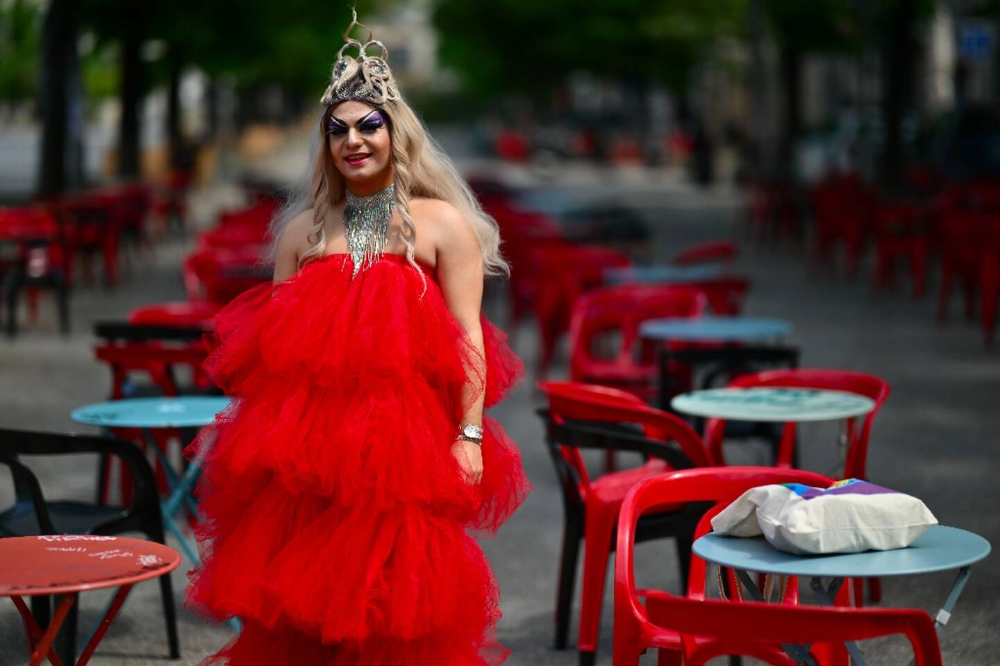 Martin Namias, connu sous son nom de drag queen "Miss Martini", à Marseille le 3 mai 2024.
