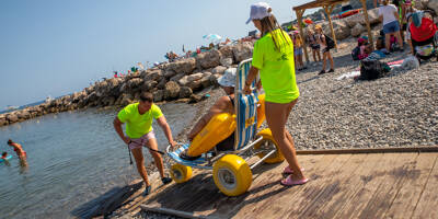 À Roquebrune-Cap-Martin, la handiplage renoue avec son activité pour tout l'été