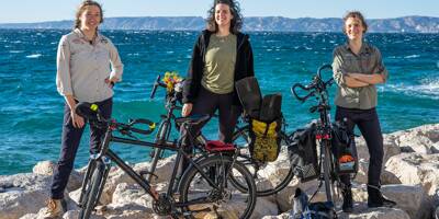 Escale sur la Côte d'Azur pour ces trois aventurières qui parcourent 1.000 km à vélo pour chasser le plastique en Méditerranée
