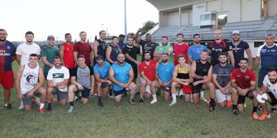 Les joueurs du Rugby Olympique de Grasse prêts pour leur grand défi en Fédérale 1