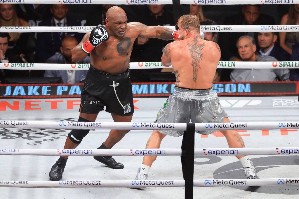 Boxe: Mike Tyson battu sur décision des juges par le YouTuber Jake Paul