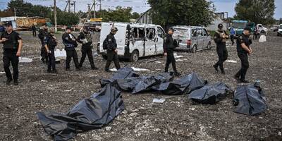 Dans un centre de transit bombardé du Sud ukrainien, l'abomination de la guerre