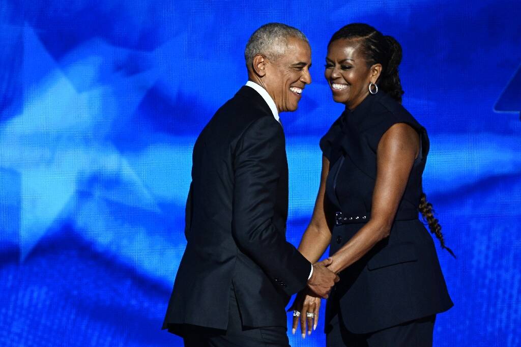 "Yes, she can!" Michelle et Barack Obama saluent en Kamala Harris "l'espoir" retrouvé