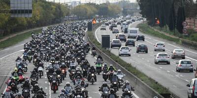 Manifestations de motards dans toute la France pour dire 