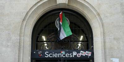 L'entrée des locaux historiques de Sciences Po Paris à nouveau bloquée ce mardi matin