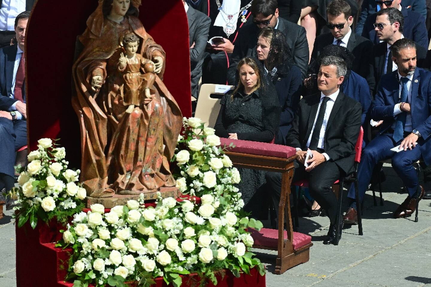 Le ministre de l'Intérieur Gérald Darmanin au Vatican, le 15 mai 2022