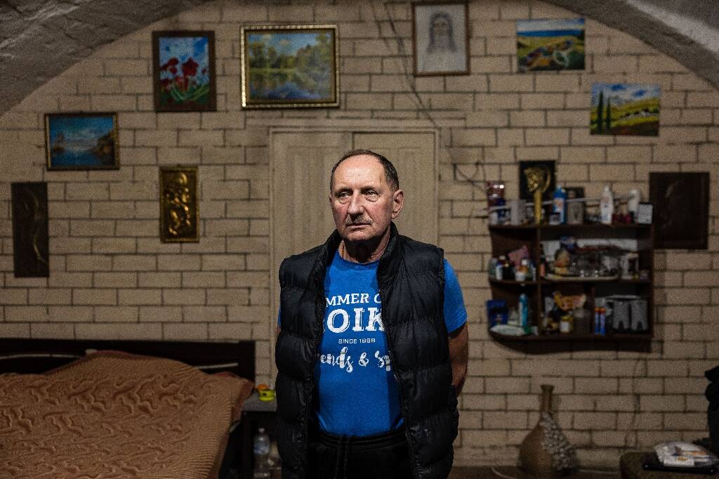 À Izioum en Ukraine, Andriï a accueilli jusqu'à 60 personnes dans sa cave, dont un bébé de deux mois