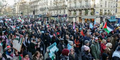 Des milliers de soutiens aux Palestiniens de nouveau dans la rue à Paris
